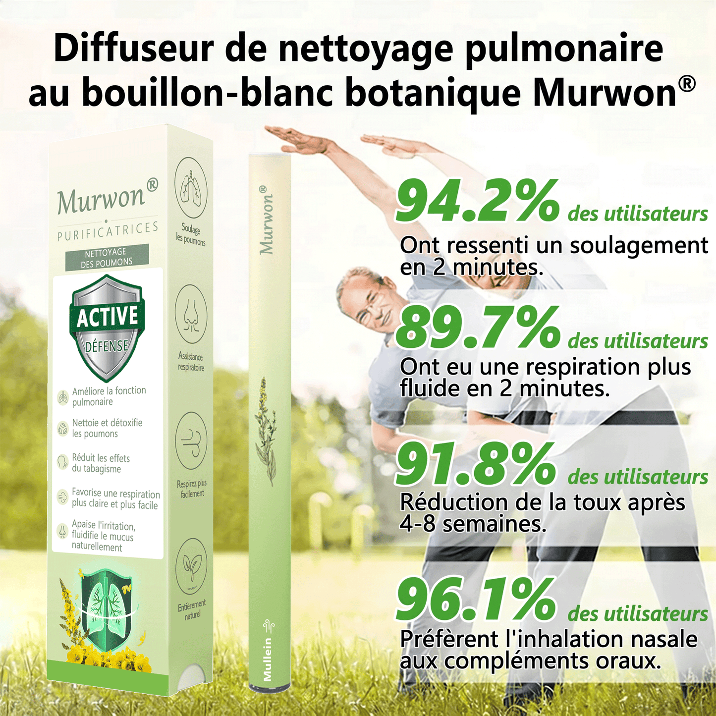 𝐃é𝐭𝐞𝐧𝐮𝐞 𝐞𝐭 𝐞𝐱𝐩𝐥𝐨𝐢𝐭é𝐞 𝐩𝐚𝐫 𝐥𝐚 𝐅𝐫𝐚𝐧𝐜𝐞✅𝑴𝒖𝒓𝙬𝙤𝐧® 𝑫𝒊𝒇𝒇𝒖𝒔𝒆𝒖𝒓 𝒅𝒆 𝑵𝒆𝒕𝒕𝒐𝒚𝒂𝒈𝒆 𝑷𝒖𝒍𝒎𝒐𝒏𝒂𝒊𝒓𝒆 à 𝒍𝒂 𝑴𝒐𝒍è𝒏𝒆 𝑩𝒐𝒕𝒂𝒏𝒊𝒒𝒖𝒆 (🫁 Toux, Pharyngite, essoufflement, expectorations, nez bouché, bronchite, symptômes allergiques, gêne pulmonaire)1❤️