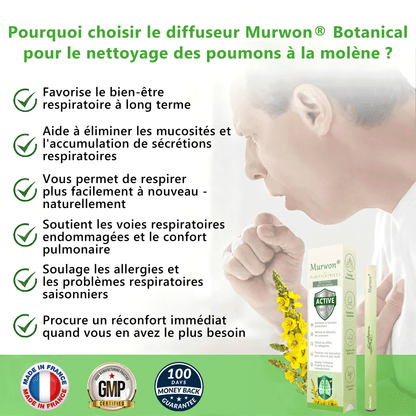 𝐃é𝐭𝐞𝐧𝐮𝐞 𝐞𝐭 𝐞𝐱𝐩𝐥𝐨𝐢𝐭é𝐞 𝐩𝐚𝐫 𝐥𝐚 𝐅𝐫𝐚𝐧𝐜𝐞✅𝑴𝒖𝒓𝙬𝙤𝐧® 𝑫𝒊𝒇𝒇𝒖𝒔𝒆𝒖𝒓 𝒅𝒆 𝑵𝒆𝒕𝒕𝒐𝒚𝒂𝒈𝒆 𝑷𝒖𝒍𝒎𝒐𝒏𝒂𝒊𝒓𝒆 à 𝒍𝒂 𝑴𝒐𝒍è𝒏𝒆 𝑩𝒐𝒕𝒂𝒏𝒊𝒒𝒖𝒆 (🫁 Toux, Pharyngite, essoufflement, expectorations, nez bouché, bronchite, symptômes allergiques, gêne pulmonaire)1❤️