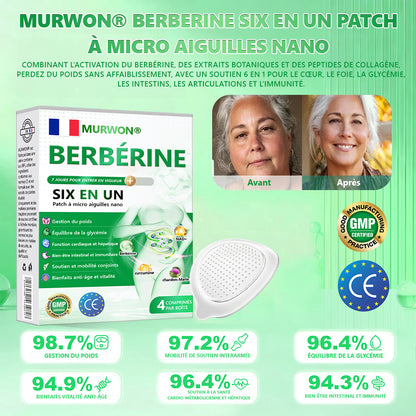 Approuvé par des experts médicaux 👩‍⚕️|𝑴𝙐𝗥𝓦𝐎𝙉® — 𝑩𝒆𝒓𝙗é𝙧𝐢𝐧𝐞 𝟔-𝒆𝒏-𝟏 𝙋𝙖𝙩𝙘𝙝 à 𝒎𝒊𝒄𝒓𝒐𝙣𝙚𝙚𝙙𝙡𝙚𝙨 𝐧𝐚𝐧𝐨🥦𝑺𝒐𝒖𝒕𝒆𝒏𝒖 𝘱𝘢𝘳 𝐥𝐚 𝐬𝐜𝐢𝐞𝐧𝐜𝐞 | 𝙵𝚘𝚛𝚖𝚞𝚕𝚎 6-𝓮𝓷-1 | 𝙍é𝙨𝙪𝙡𝙩𝙖𝙩𝙨 𝚎𝚗 𝟽 𝚓𝚘𝚞𝚛𝚜🌲