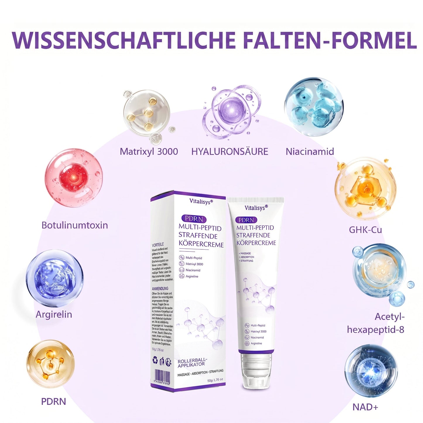 30 % DE RÉDUCTION🎁✨𝐕𝐢𝐭𝐚𝗹𝒊𝒔𝒚𝒔®  𝗣𝗗𝗥𝗡 𝐌𝐮𝗹𝘁𝗶-𝗣𝗲𝗽𝘁𝗶𝗱𝐞 𝐌𝐚𝐬𝐬𝐚𝐠𝐢𝐧𝐠 𝐁𝐨𝐝𝐲 𝐑𝐨𝐥𝐥𝐞𝐫 𝐂𝐫𝐞𝐚𝐦 — Anti-âge, Hydratant, Raffermissant & Liftant, Réparateur, Teint Unifié, Anti-Acné & Taches, Anti-Verrues & Grains de Beauté, Anti-Psoriasis.