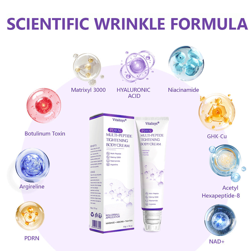 𝐕𝐢𝐭𝐚𝗹𝒊𝒔𝒚𝒔® 🐧 𝗣𝗗𝗥𝐍 𝐌𝐮𝗹𝘁𝗶-𝗣𝗲𝗽𝘁𝗶𝗱𝐞 𝐌𝐚𝐬𝐬𝐚𝐠𝐢𝐧𝐠 𝐁𝐨𝐝𝐲 𝐑𝐨𝐥𝐥𝐞𝐫 𝐂𝐫𝐞𝐚𝐦- Anti-aging, Hydrating, Skin Firming & Lifting, Skin Repair, Even Tone, Acne and Dark Spot Treatment, Wart and Mole Removal, and Psoriasis Relief.🦅