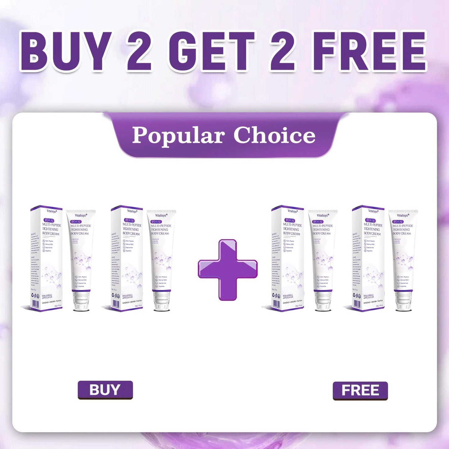 𝐕𝐢𝐭𝐚𝗹𝒊𝒔𝒚𝒔® 🐧 𝗣𝗗𝗥𝐍 𝐌𝐮𝗹𝘁𝗶-𝗣𝗲𝗽𝘁𝗶𝗱𝐞 𝐌𝐚𝐬𝐬𝐚𝐠𝐢𝐧𝐠 𝐁𝐨𝐝𝐲 𝐑𝐨𝐥𝐥𝐞𝐫 𝐂𝐫𝐞𝐚𝐦- Anti-aging, Hydrating, Skin Firming & Lifting, Skin Repair, Even Tone, Acne and Dark Spot Treatment, Wart and Mole Removal, and Psoriasis Relief.🦅