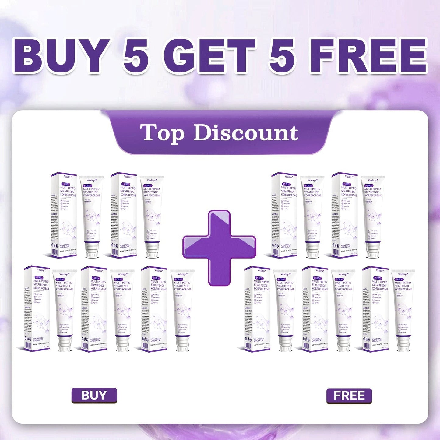 𝐕𝐢𝐭𝐚𝗹𝒊𝒔𝒚𝒔® 🐧 𝗣𝗗𝗥𝐍 𝐌𝐮𝗹𝘁𝗶-𝗣𝗲𝗽𝘁𝗶𝗱𝐞 𝐌𝐚𝐬𝐬𝐚𝐠𝐢𝐧𝐠 𝐁𝐨𝐝𝐲 𝐑𝐨𝐥𝐥𝐞𝐫 𝐂𝐫𝐞𝐚𝐦- Anti-aging, Hydrating, Skin Firming & Lifting, Skin Repair, Even Tone, Acne and Dark Spot Treatment, Wart and Mole Removal, and Psoriasis Relief.🦅