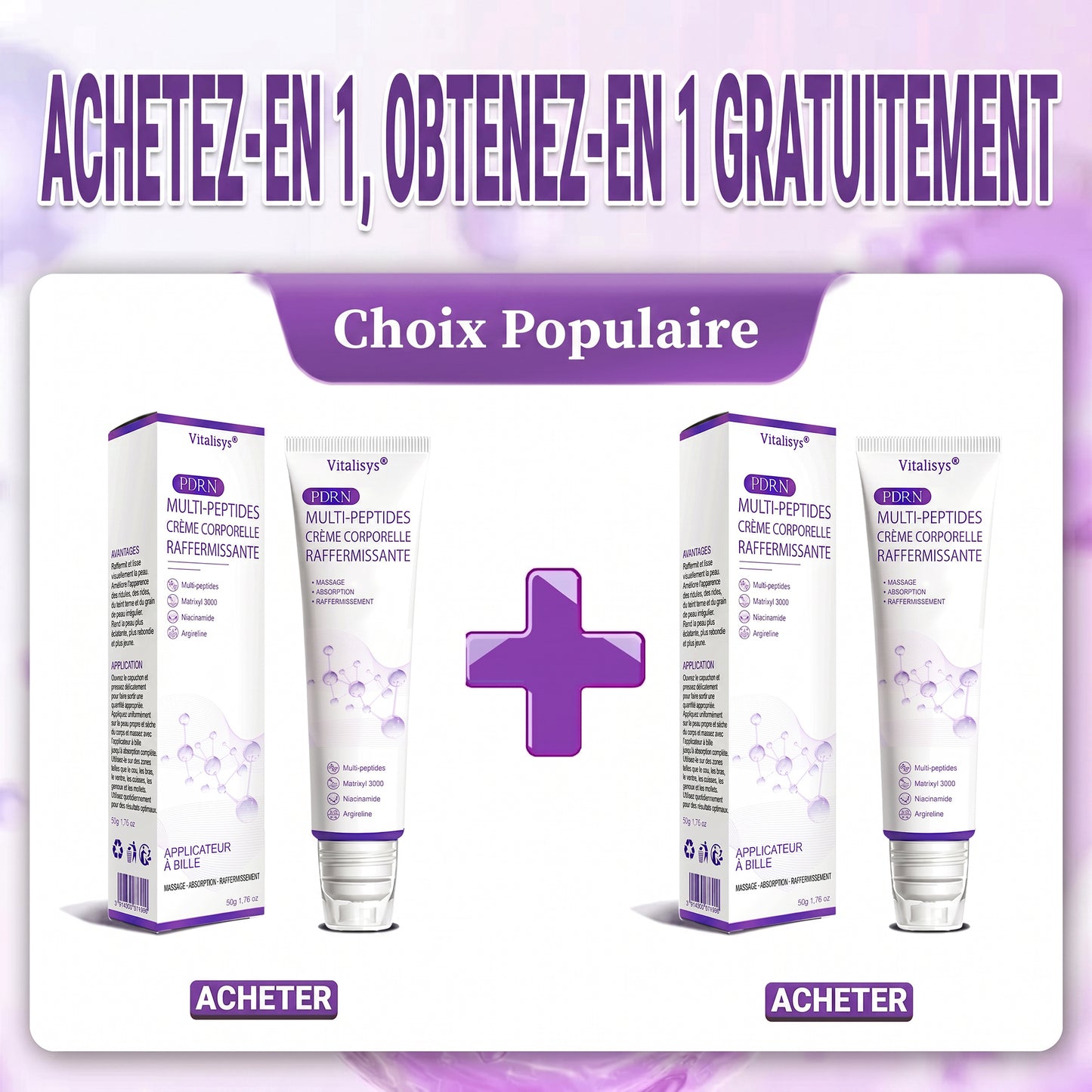 Boutique officielle✅ : Vitalisys® PDRN Crème Corps avec Roller ✨ – Anti-âge, hydratation, fermeté et régénération. Pour un teint unifié, traite acné, taches pigmentaires et verrues 🎁