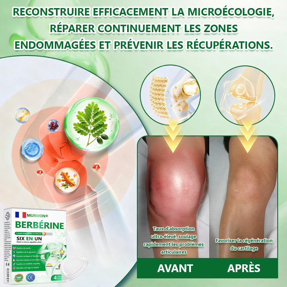 Approuvé par des experts médicaux 👩‍⚕️| 𝑴𝙐𝗥𝓦𝐎𝙉® — 𝑩𝒆𝒓𝙗é𝙧𝐢𝐧𝐞 𝟔-𝒆𝒏-𝟏 𝙋𝙖𝙩𝙘𝙝 à 𝒎𝒊𝒄𝒓𝒐𝙣𝙚𝙚𝙙𝙡𝙚𝙨 𝐧𝐚𝐧𝐨 🥦 𝑺𝒐𝒖𝒕𝒆𝒏𝒖 𝘱𝘢𝘳 𝐥𝐚 𝐬𝐜𝐢𝐞𝐧𝐜𝐞 | 𝙵𝚘𝚛𝚖𝚞𝚕𝚎 6-𝓮𝓷-1 | 𝙍é𝙨𝙪𝙡𝙩𝙖𝙩𝙨 𝚎𝚗 𝟽 𝚓𝚘𝚞𝚛𝚜🩷