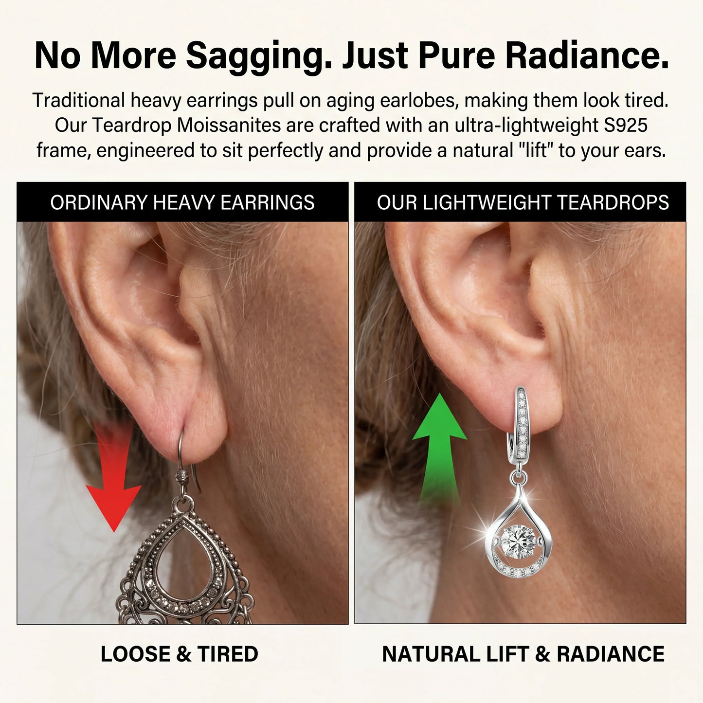 🔥 90% OFF TODAY: 1-Carat "Dancing" Moissanite Earrings – The Pure S925 Comfort & Sparkle You Deserve💖