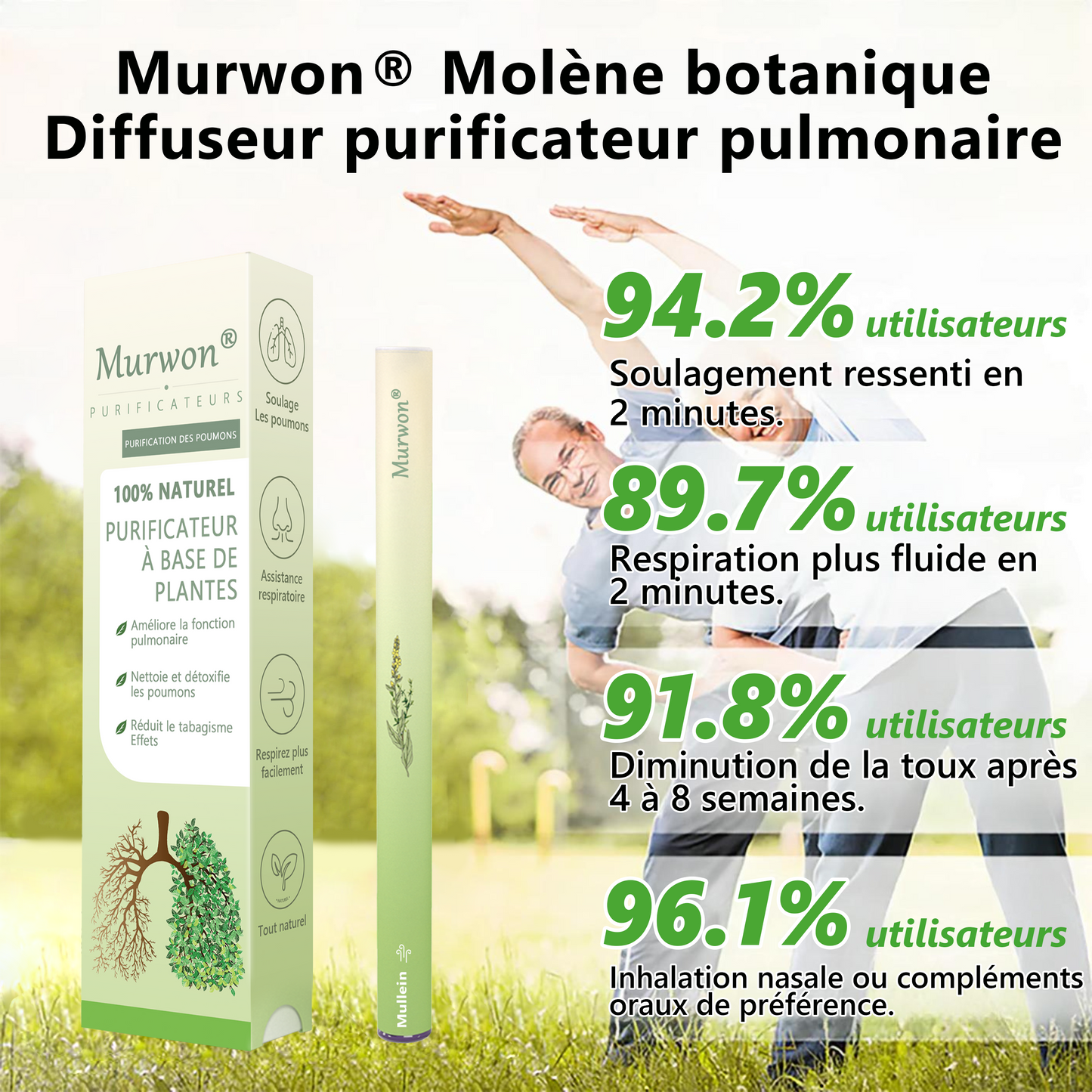 𝐃é𝐭𝐞𝐧𝐮𝐞 𝐞𝐭 𝐞𝐱𝐩𝐥𝐨𝐢𝐭é𝐞 𝐩𝐚𝐫 𝐥𝐚 𝐅𝐫𝐚𝐧𝐜𝐞✅ 𝑴𝒖𝒓𝙬𝙤𝐧® 𝑫𝒊𝒇𝒇𝒖𝒔𝒆𝒖𝒓 𝒅𝒆 𝑵𝒆𝒕𝒕𝒐𝒚𝒂𝒈𝒆 𝑷𝒖𝒍𝒎𝒐𝒏𝒂𝒊𝒓𝒆 à 𝒍𝒂 𝑴𝒐𝒍è𝒏𝒆 𝑩𝒐𝒕𝒂𝒏𝒊𝒒𝒖𝒆 (🫁 Toux, Pharyngite, essoufflement, expectorations, nez bouché, bronchite, symptômes allergiques, gêne pulmonaire)1🎉🎉