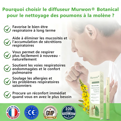 𝐃é𝐭𝐞𝐧𝐮𝐞 𝐞𝐭 𝐞𝐱𝐩𝐥𝐨𝐢𝐭é𝐞 𝐩𝐚𝐫 𝐥𝐚 𝐅𝐫𝐚𝐧𝐜𝐞✅ 𝑴𝒖𝒓𝙬𝙤𝐧® 𝑫𝒊𝒇𝒇𝒖𝒔𝒆𝒖𝒓 𝒅𝒆 𝑵𝒆𝒕𝒕𝒐𝒚𝒂𝒈𝒆 𝑷𝒖𝒍𝒎𝒐𝒏𝒂𝒊𝒓𝒆 à 𝒍𝒂 𝑴𝒐𝒍è𝒏𝒆 𝑩𝒐𝒕𝒂𝒏𝒊𝒒𝒖𝒆 (🫁 Toux, Pharyngite, essoufflement, expectorations, nez bouché, bronchite, symptômes allergiques, gêne pulmonaire)1🎉🎉