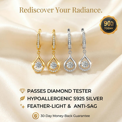 🔥 90% OFF TODAY: 1-Carat "Dancing" Moissanite Earrings – The Pure S925 Comfort & Sparkle You Deserve💖