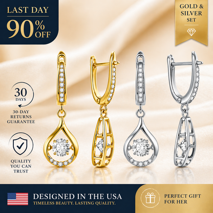 🔥 90% OFF TODAY: 1-Carat "Dancing" Moissanite Earrings – The Pure S925 Comfort & Sparkle You Deserve💖